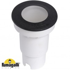 Φωτιστικό Χωνευτό Δαπέδου με ντουί G9 και LED 1.7W 170lm 230V IP67 Μαύρο Fumagalli Aldo